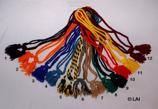 Civil war hat cords worsted wool branch color uniform hat