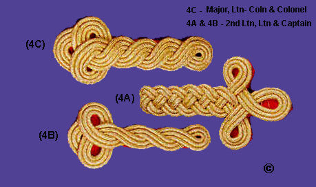 Russian Artillery shoulder knot with gold cord