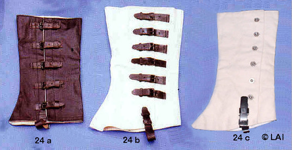 Tarred and White Gaiters