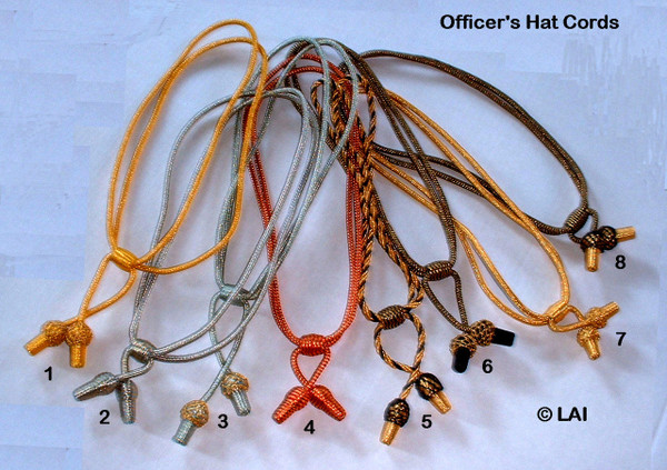 civil war hat cords silk gold thread