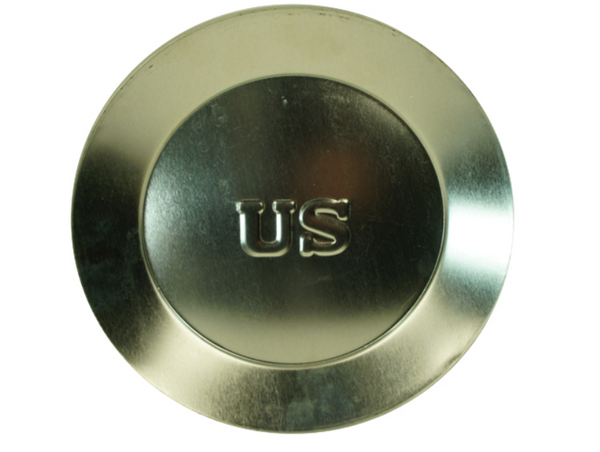 civil war tin dinner plate 10 inches