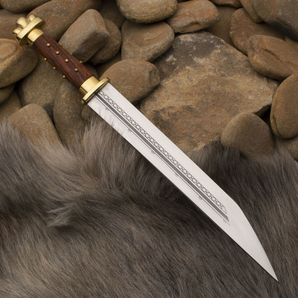 Historical Seax with leather sheath