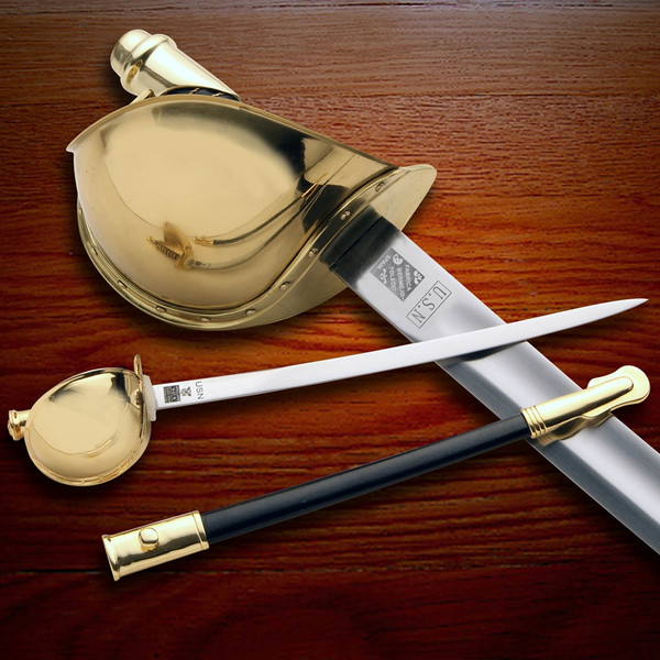 Miniature Navy CPO Cutlass letter opener with stainless steel blade