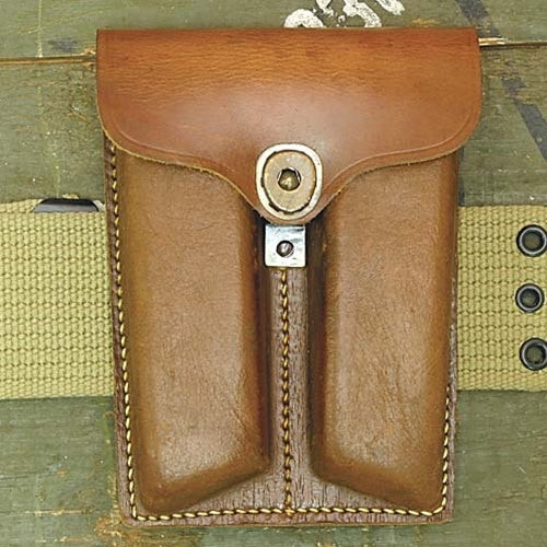 Leather Ammunition Pouch for Single Stack Mags
