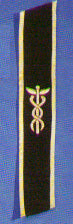 Civil War chevrons hospital steward green wool caduceus insignia