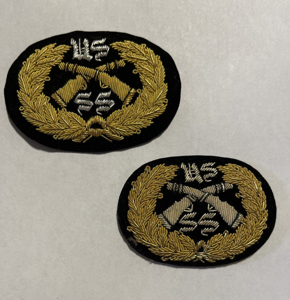 Civil War sharpshooter badge embroidered officer hat insignia
