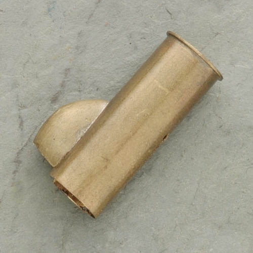Brass muzzle cover designed for Martini Henry rifle displays.