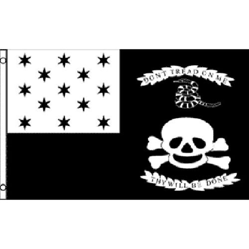 War of 1812 flag made from double-sided nylon with metal grommets.