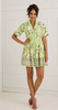Julia Dress in Green Clover Canvas Print