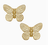Gold Butterfly Stud Earring