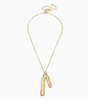 Gold Double Bar Necklace