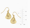 Gold Oyster Shell Earrings