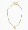 Light Green Alys Cross Necklace