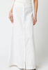 Summer Button Down Skirt in White
