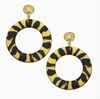 Gold Cab + Tortoise Ring Earring