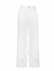 The Eyelet Wide Flare in White
