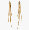 Skinny Gold Cascading Earrings