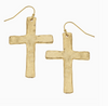 Gold Cross Earrings