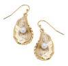 Oyster + Pearl Earrings