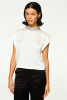 Riley Top in Ivory Satin