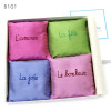 4 Silk Lavender Sachets Set
