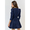 Jessie Bubble Hem Navy Dress