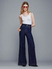 The Seamed Wide Trouser in Rinse