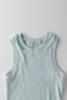 Zigzag Stitch Detail Ribbed Layering Tank Top