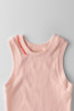 Zigzag Stitch Detail Ribbed Layering Tank Top