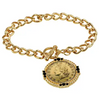 Italian 20 Lira Coin Toggle Bracelet