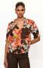 Lake Top in Brown Vintage Floral