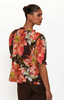 Lake Top in Brown Vintage Floral