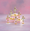 Glitterville Small Rainbow Papa Noel Tabletop, Brown & Black