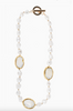 Santa Barbara White Pearl Statement Necklace