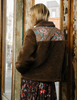 Reversible Finley Sherpa Jacket in Brown Floral