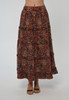 Genevieve Maxi Skirt in Harlequin Print
