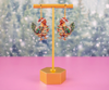 Christmas Glitter Chicken Earring