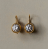 Bezel Drop Earrings