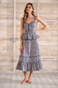 Lacey Dress in Vine Stripe