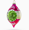 Vintage Tinsel Retro-Inspired Glass Christmas Ornament