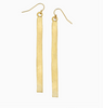Gold 3 Bar Earrings