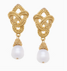 Love Knot + Pearl Drop Earrings
