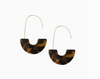 Blonde Tortoise Threader Minimalist Statement Earrings