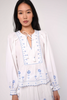Junie Top in Margaret Embroidery