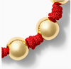 The Gold Ball + Pearl Knotting Bracelet