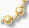 The Gold Ball + Pearl Knotting Bracelet