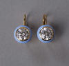Enamel Bezel Drop Earring