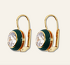 Enamel Bezel Drop Earring