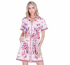 Short Sleeve Shirtdress in Retro Floral