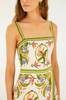 Tropical Scarf Sand Sleeveless Mini Dress